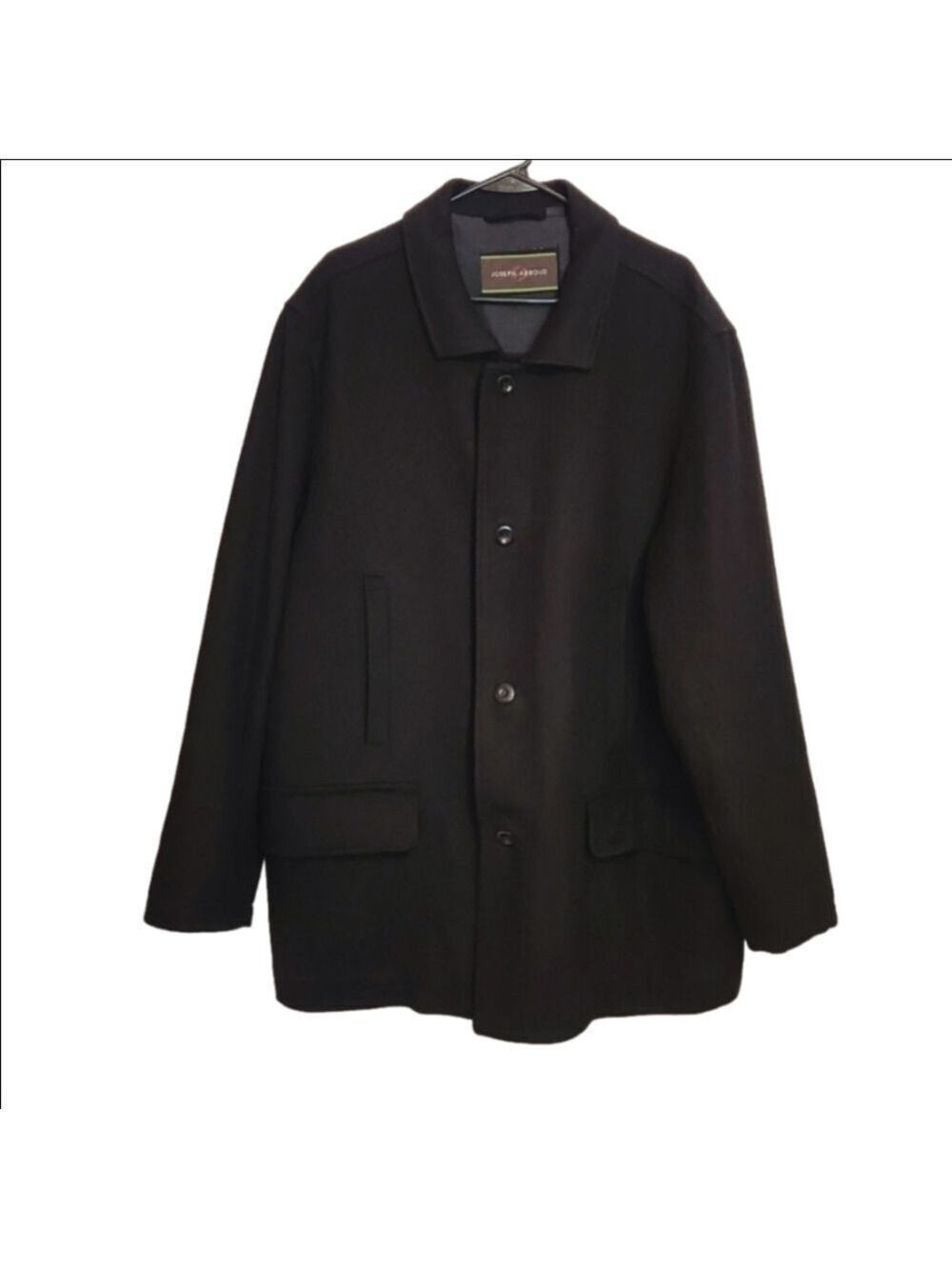 Joseph Abboud Black Wool Blend Jacket X Large